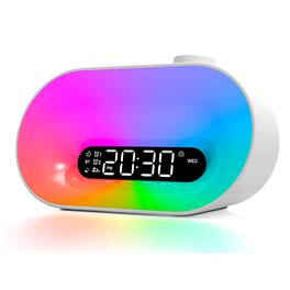 Dazzed Corner - Sunrise Alarm Clock Wake Up Light, FM Radio - White