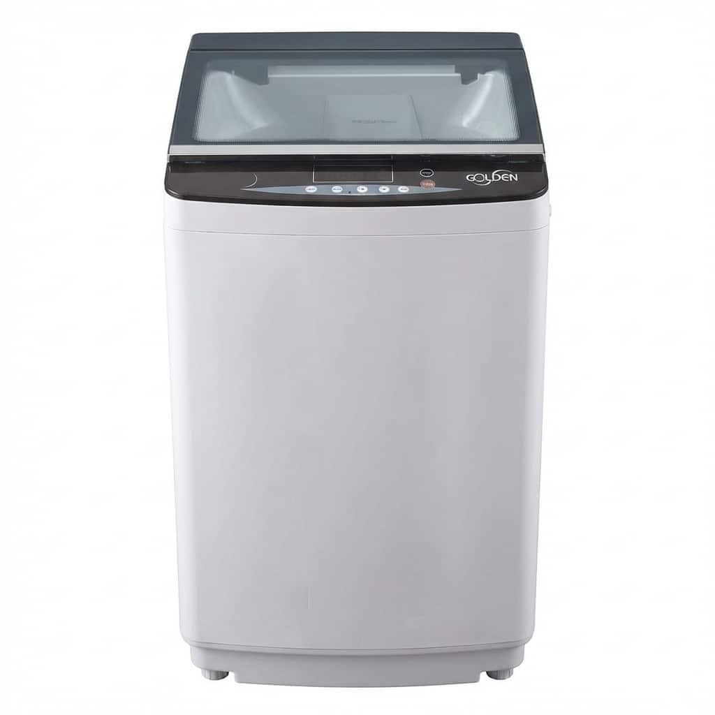Golden - 22 lb/3.0 Cu. Ft. Compact Portable Top-Load Washer - White