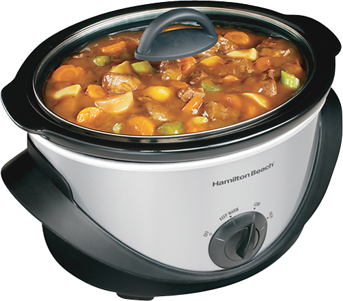 UPC 040094331413 product image for Hamilton Beach - 4-Quart Slow Cooker - Stainless-Steel | upcitemdb.com