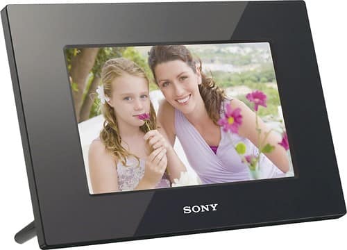 Angle Standard. Sony - 7"  Widescreen LCD Digital Photo Frame - Black.