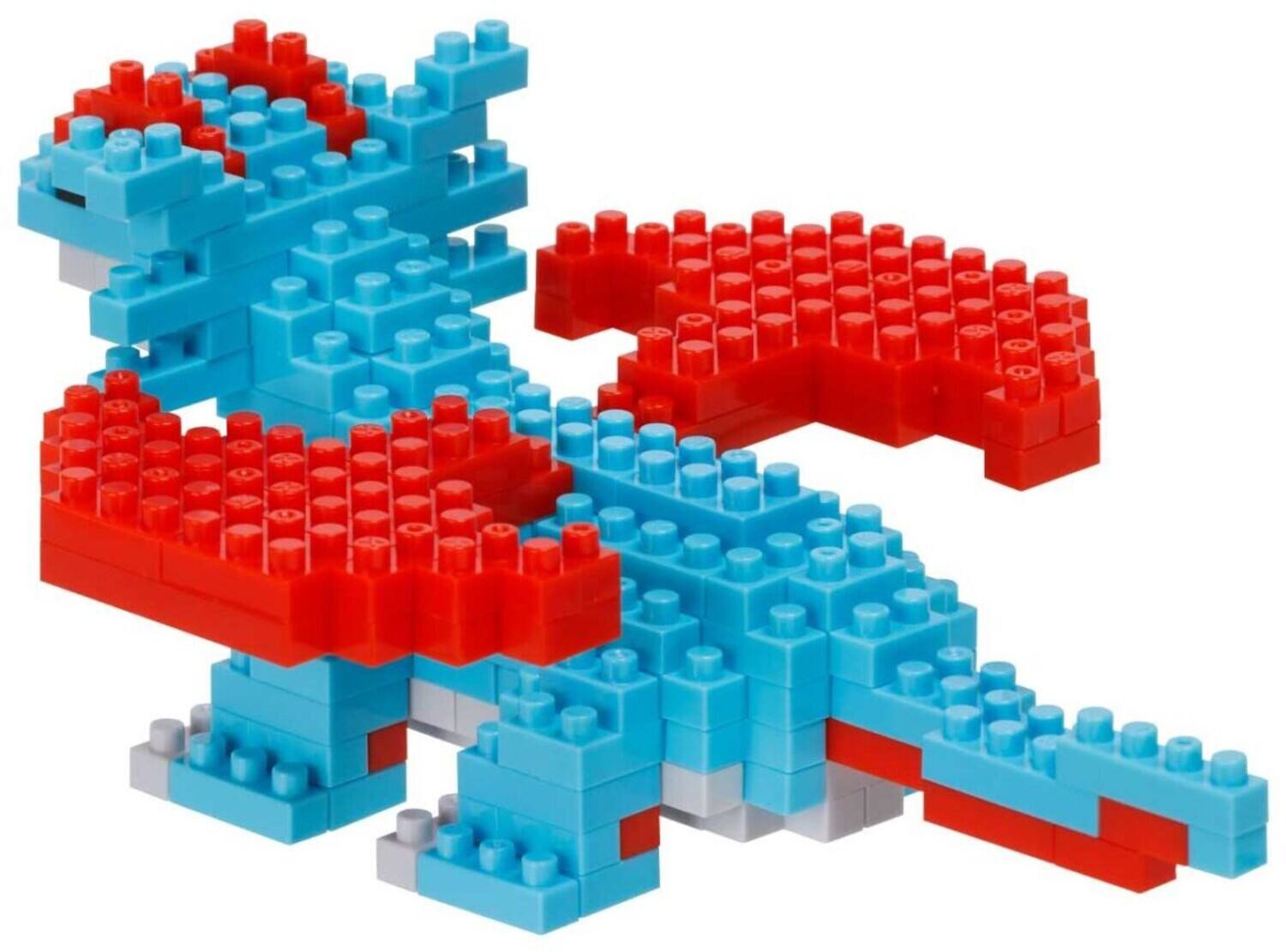 Alt View 1. Bandai - Nanoblock - Pokemon Series - Salamence Building Kit   - COLLECTIBLES - Multicolor.