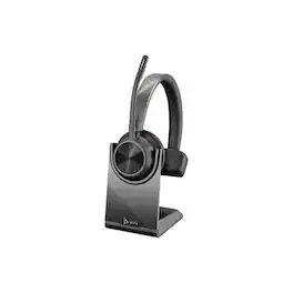 HP - Poly Voyager 4310 UC Wireless Monoaural Headset with USB-A Adapter, Microsoft Teams Certified - Black
