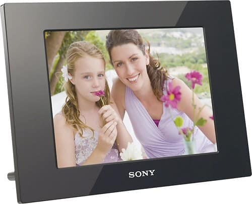 Angle Standard. Sony - 8" LCD Digital Photo Frame - Black.