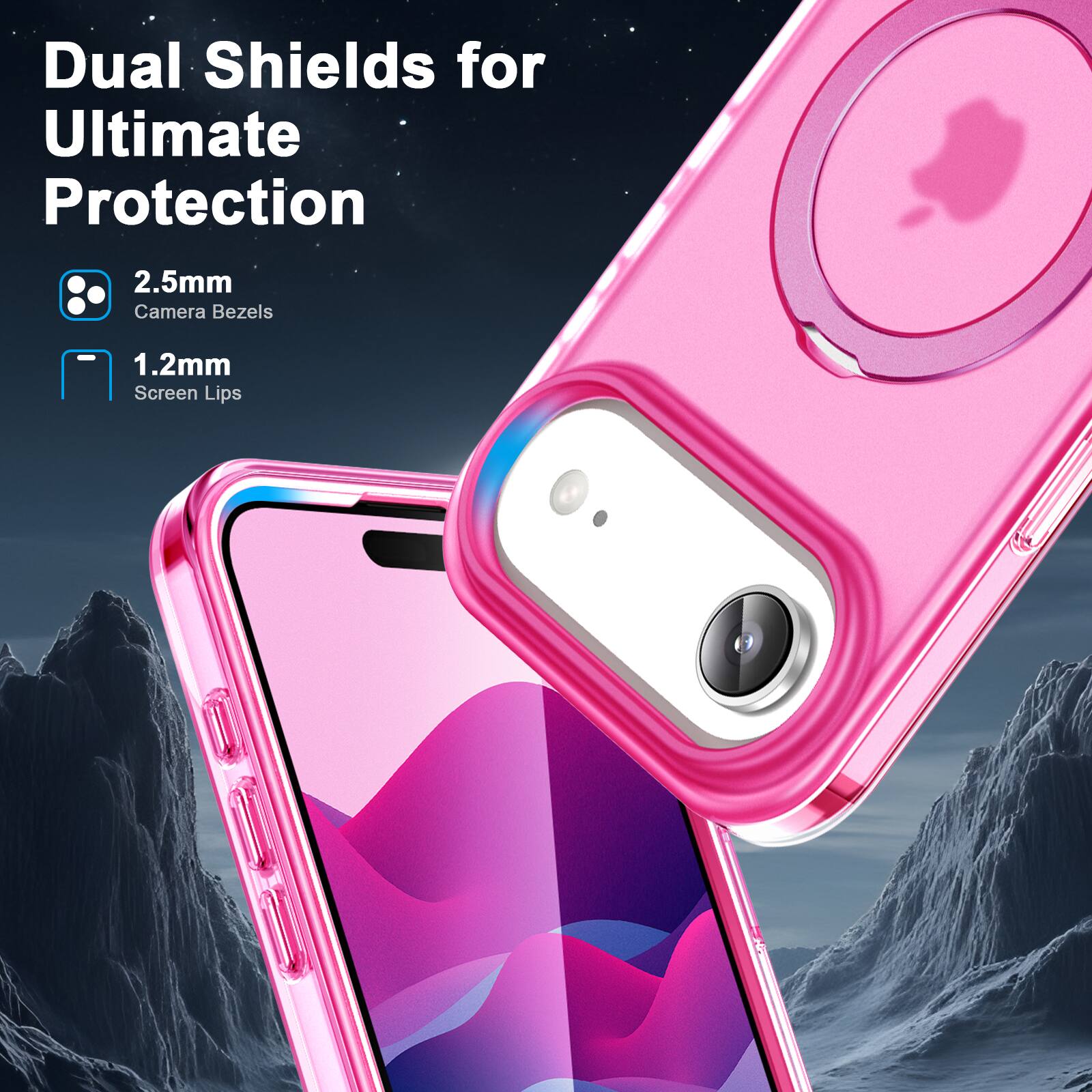 Dual Shields for Ultimate Protection

- 2.5mm Camera Bezels
- 1.2mm Screen Lips