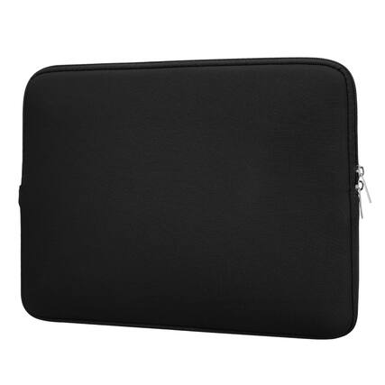 Front. Unique Bargains - Laptop Case - Polyester Computer Sleeve Carrying Bag, Shockproof Protective Cover for 13" Notebook - Black.