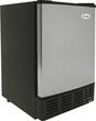 Vinotemp - 15" 12-Lb. Freestanding Icemaker - Black/Stainless Steel - Angle