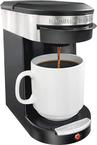 Hamilton Beach - Personal Cup 1-Cup Pod Brewer - Black - Angle