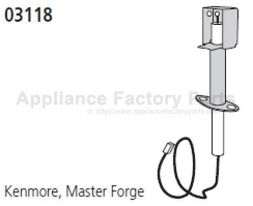 Music City Metals - MCM010311883 electrode; Kenmore, Master Forge price history on PriceWatchPro