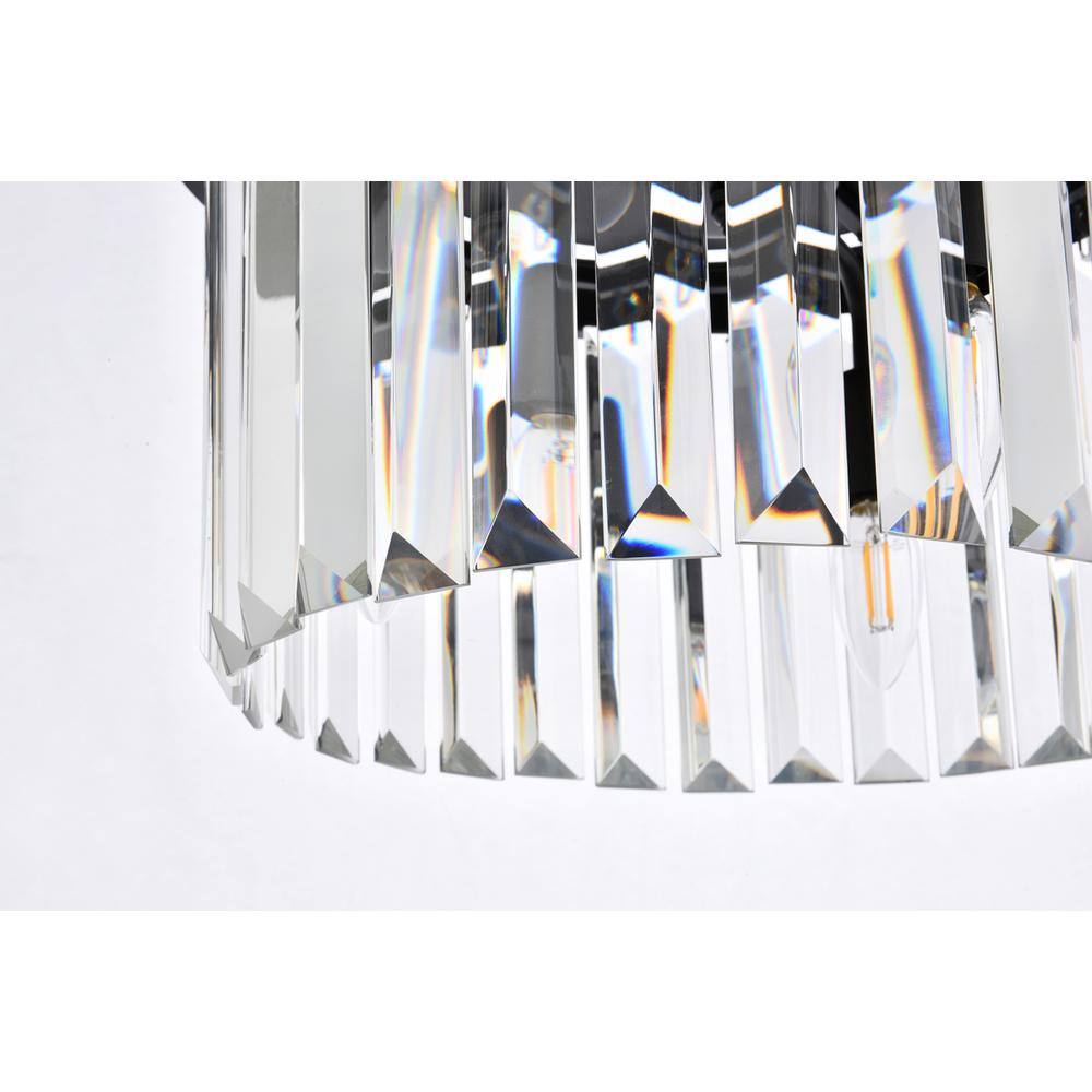 Alt View 5. Urban Classic - Sydney 3 light Matte Black Pendant Clear Royal Cut Crystal - Matte Black.