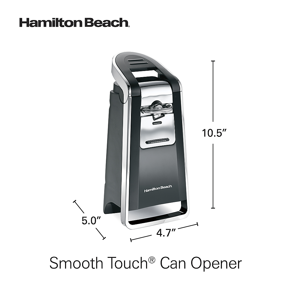 Hamilton Beach Classic Chrome Tall Electric Heavyweight Can Opener w/ Shutoff