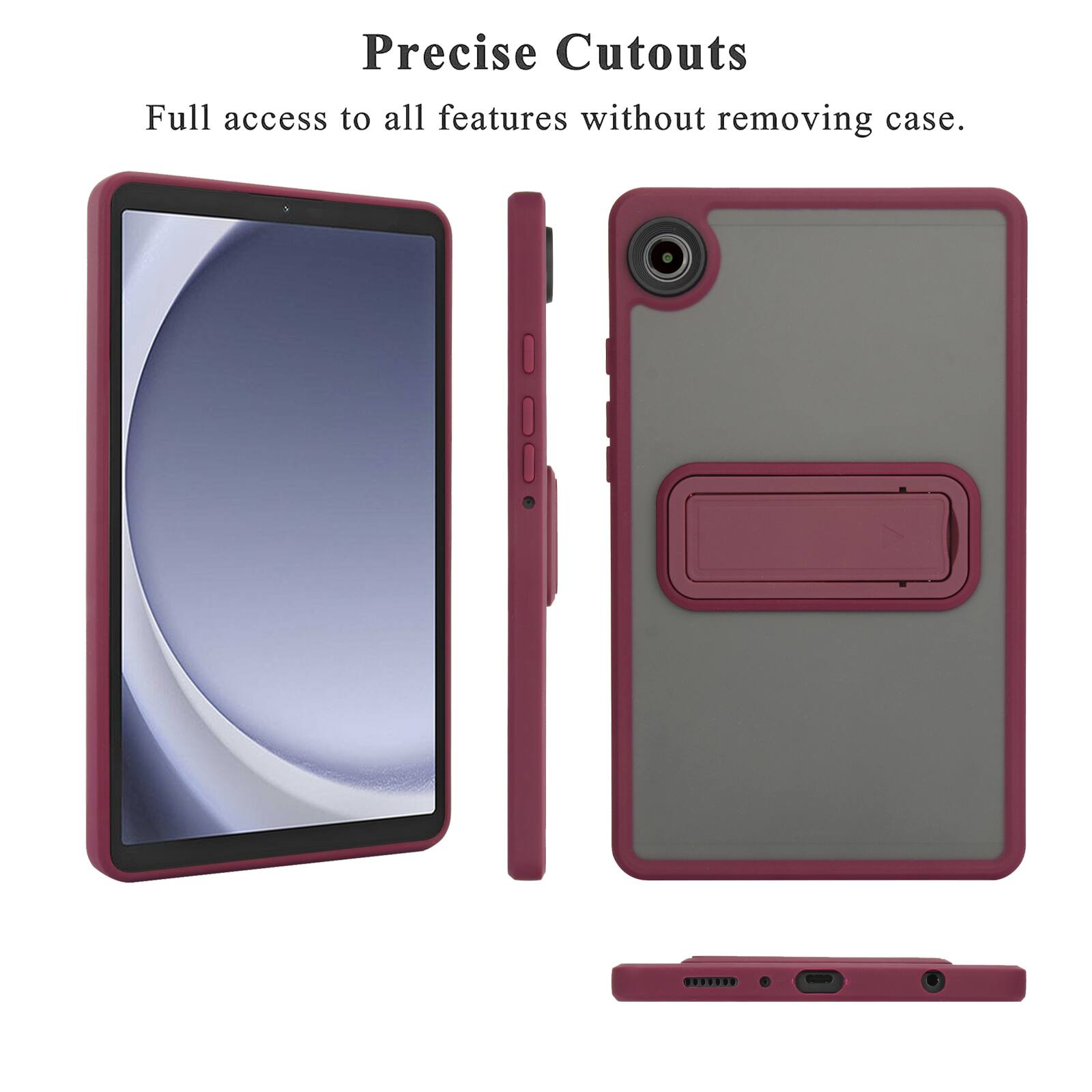 Precise Cutouts  
Full access to all features without removing case.