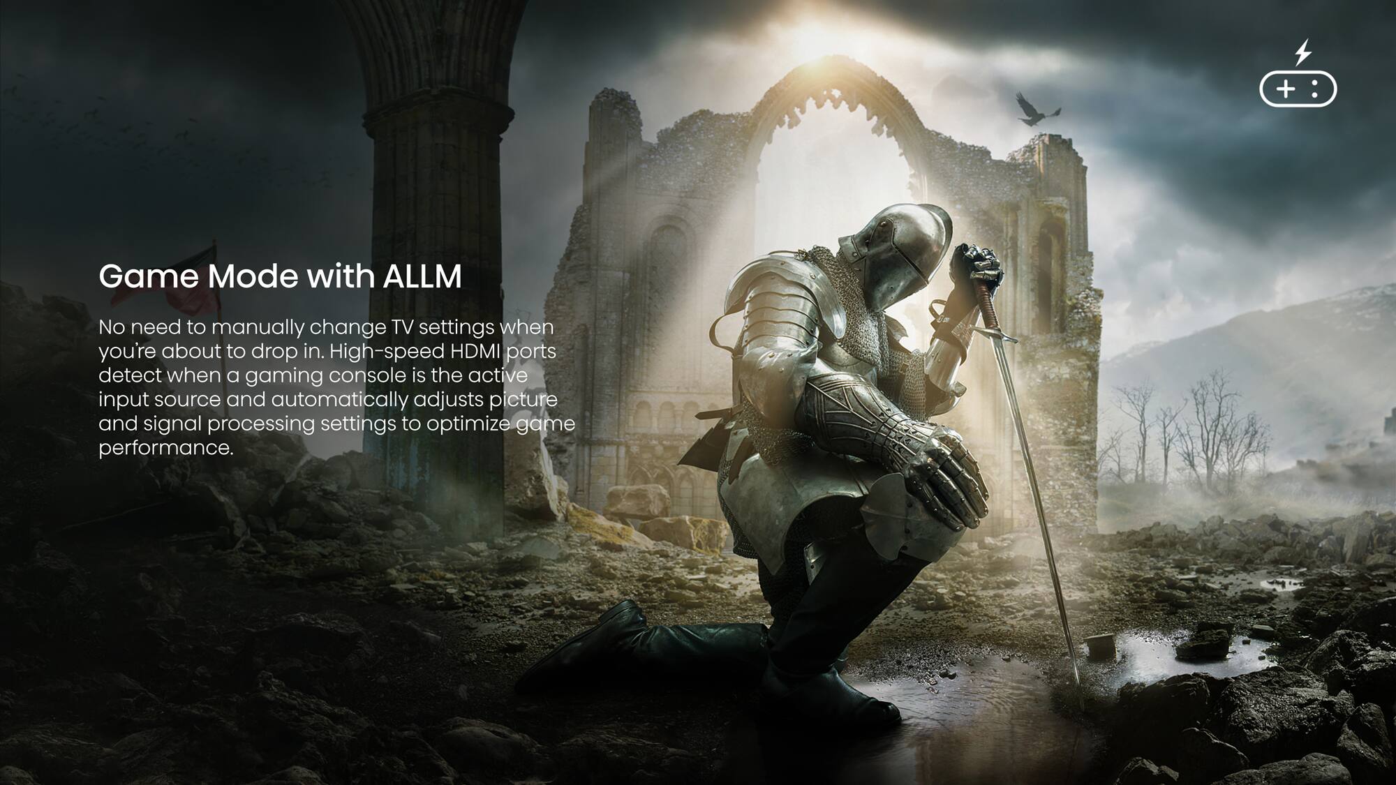 Alt View 26. Hisense - L5G Laser TV Ultra Short Throw Projector with 100" ALR Screen, 4K UHD, 2700 Lumens, HDR10, Android TV - Black.