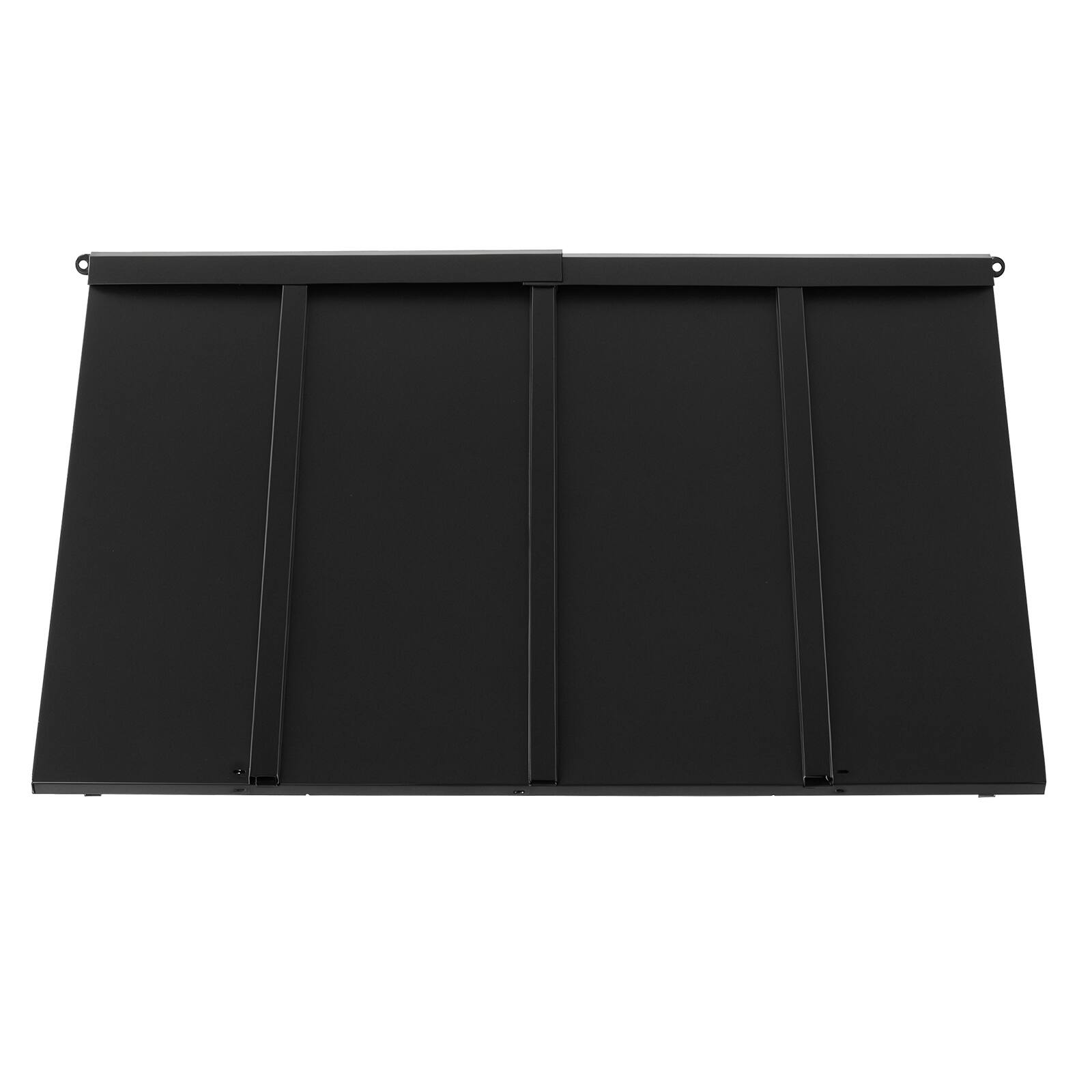 Alt View 5. VEVOR - Fixed Metal Awning 44 x 24 in, Window Awning Door Canopy, Stable Triangle Steel Frame Awnings for Doors Exterior Rain - Black.