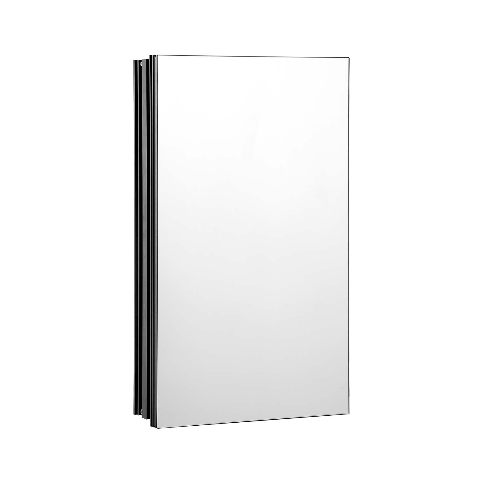 Alt View 5. VEVOR - Medicine Cabinet, 14 x 24 inches, Medicine Cabinet for Bathroom with Mirror,  Aluminum Frame Bathroom Wall Cabinet - Black.