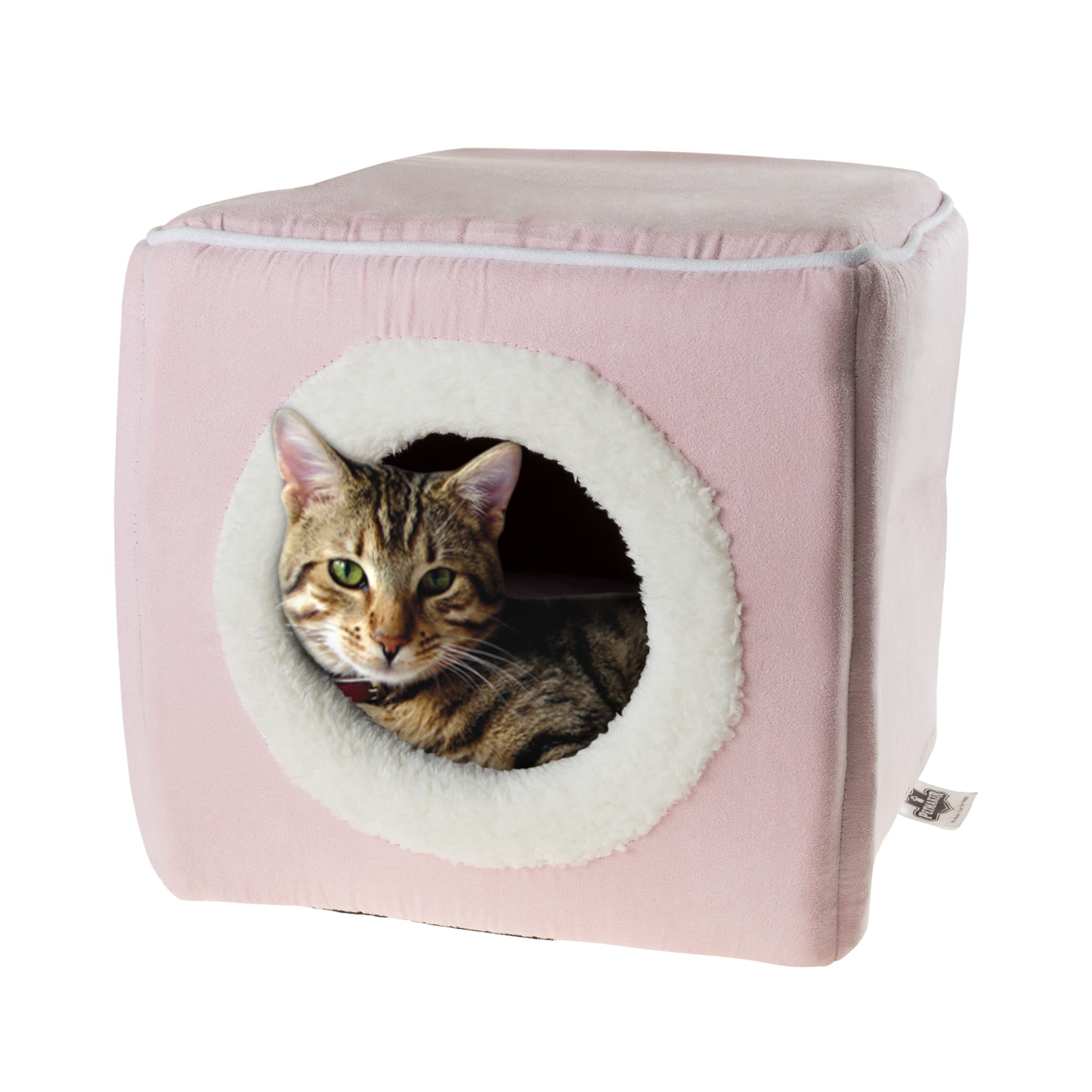 PetMaker - Cat House Indoor Bed with Removable Foam Cushion Cat Cave for Puppies, Rabbits, Guinea Pigs, and Other Small Animals - Pink price history on PriceWatchPro