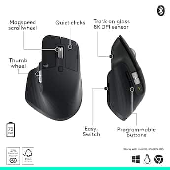 Logitech MX Master 3S Bluetooth Edition Performance Wireless Logitech MX Master 3S Bluetooth Edition Performance Wireless