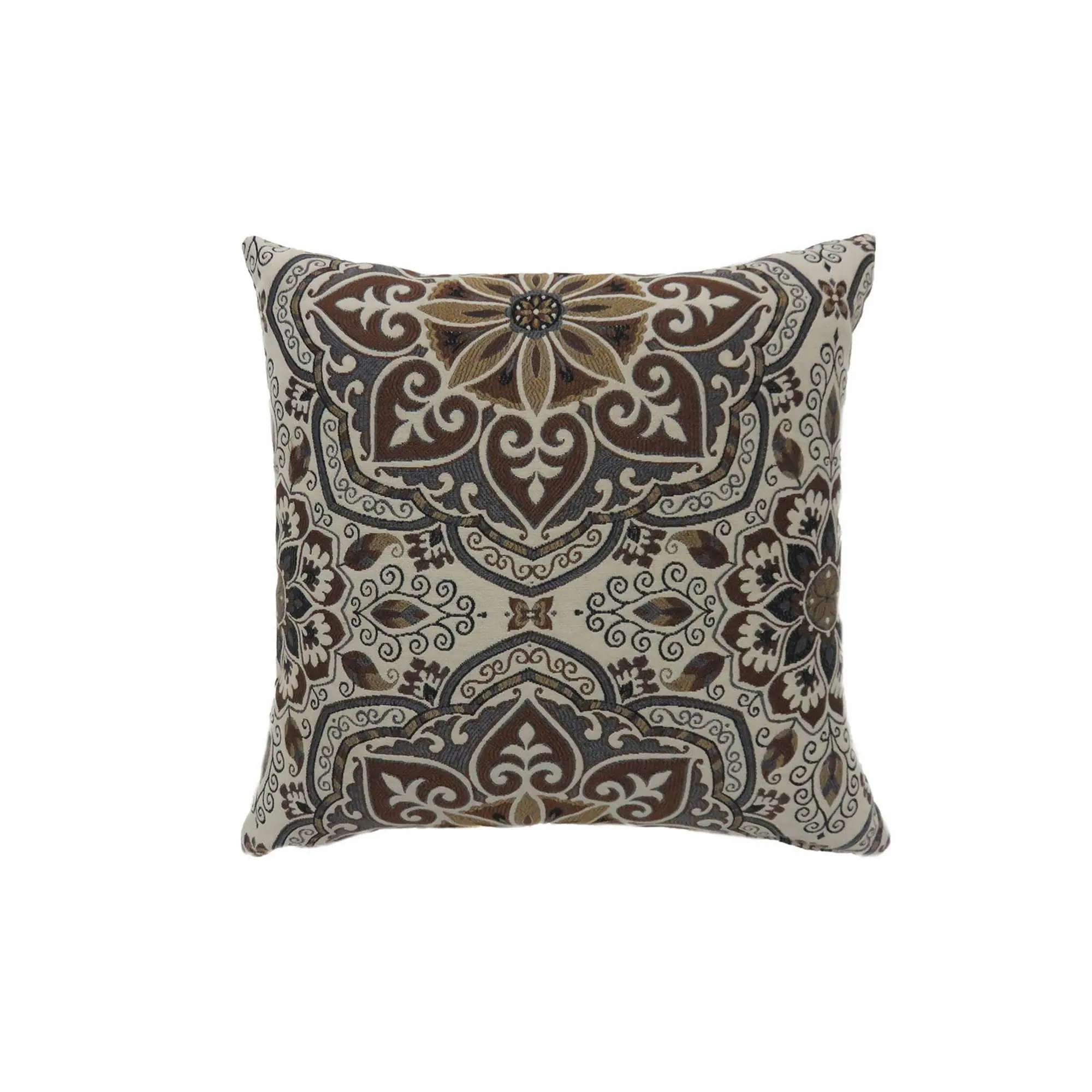 Front. Manhattan Lane - Contemporary Style Medallion Patterned Set of 2 Throw Pillow - Multicolor.