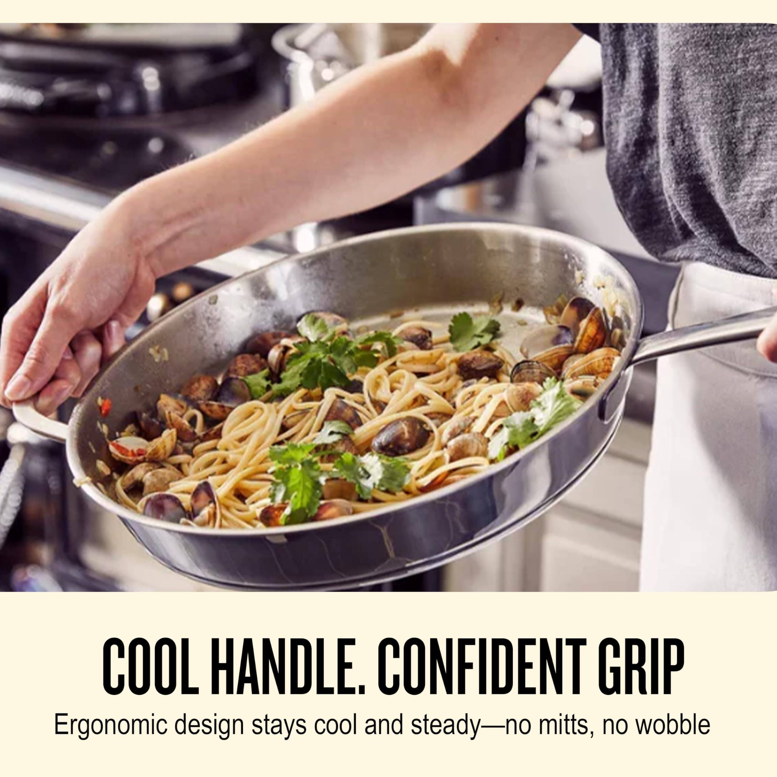 COOL HANDLE. CONFIDENT GRIP  
Ergonomic design stays cool and steady—no mitts, no wobble