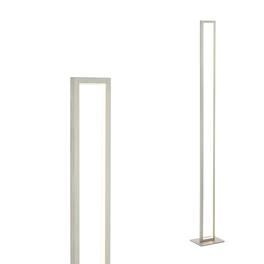 Jonathan Y - Johan 59.5" Modern Minimalist Aluminum Integrated Tower LED Floor Lamp - Nickel