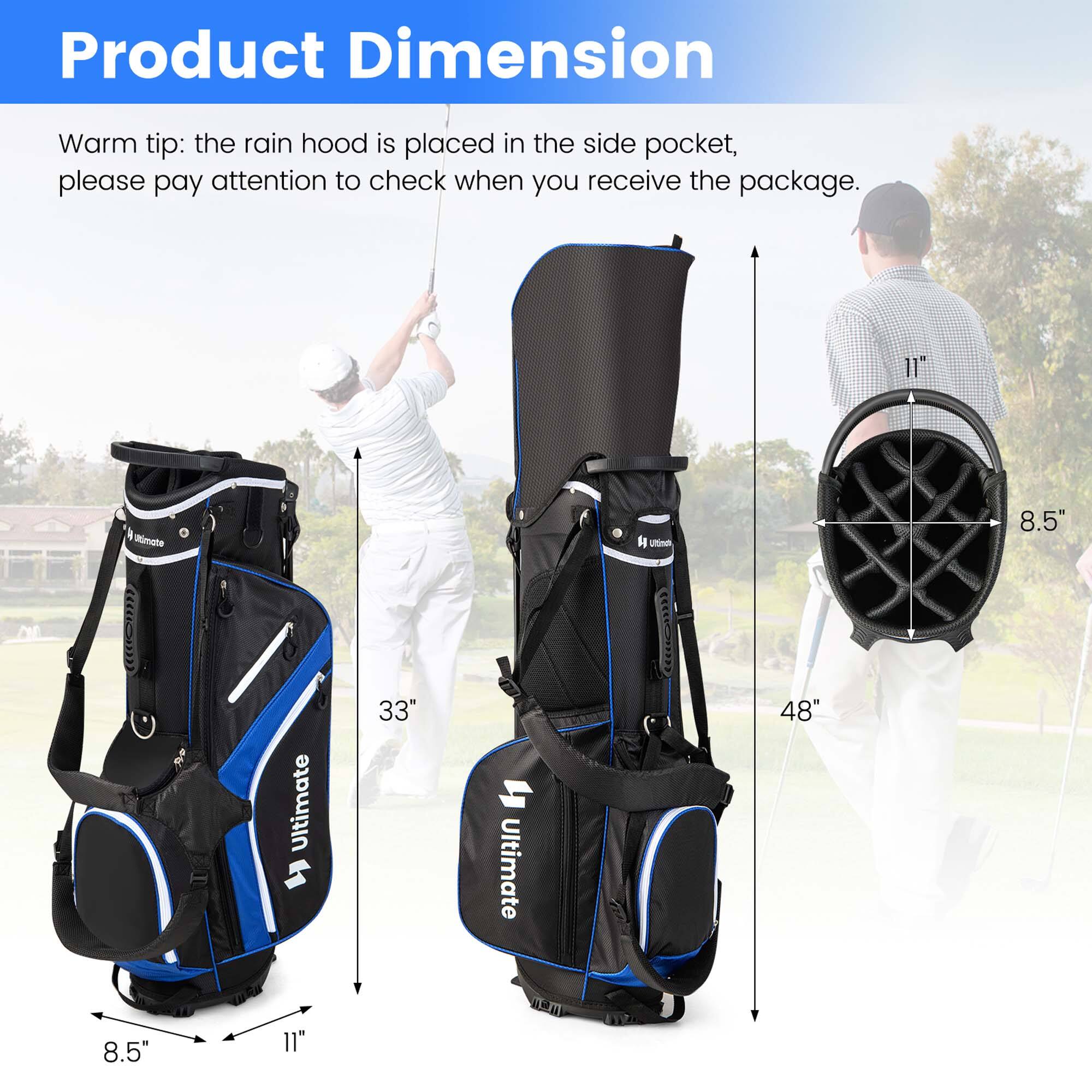 Product Dimension

Warm tip: the rain hood is placed in the side pocket, please pay attention to check when you receive the package.

- 33"
- 48"
- 11"
- 8.5"
- 8.5"