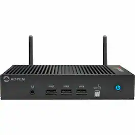 AOpen - Chromebox Mini 2 - AI Ready Included - Intel Celeron N4500 - Fanless - Ventless - 8 GB RAM - 32 GB eMMC - Black