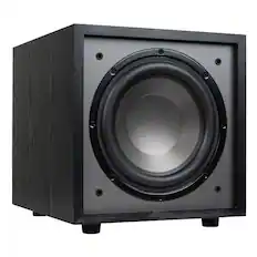 Front. Dayton Audio - Dayton Audio CS1000 10" 180W Powered Subwoofer Black.