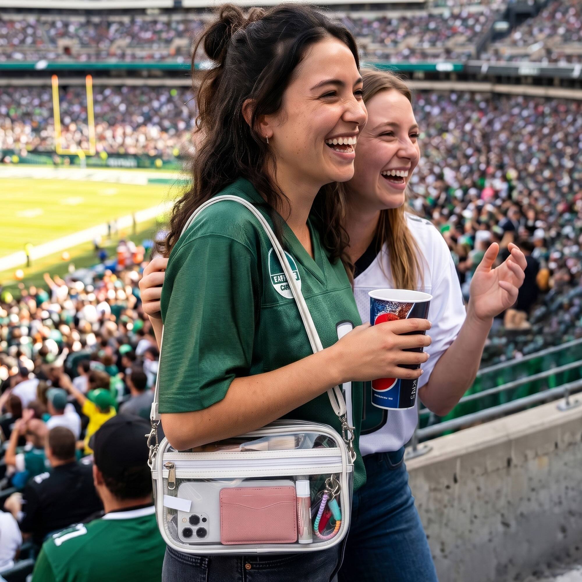 Garnen Shoulder Bag for Stadium Events, Crossbody Bag, Handbag for