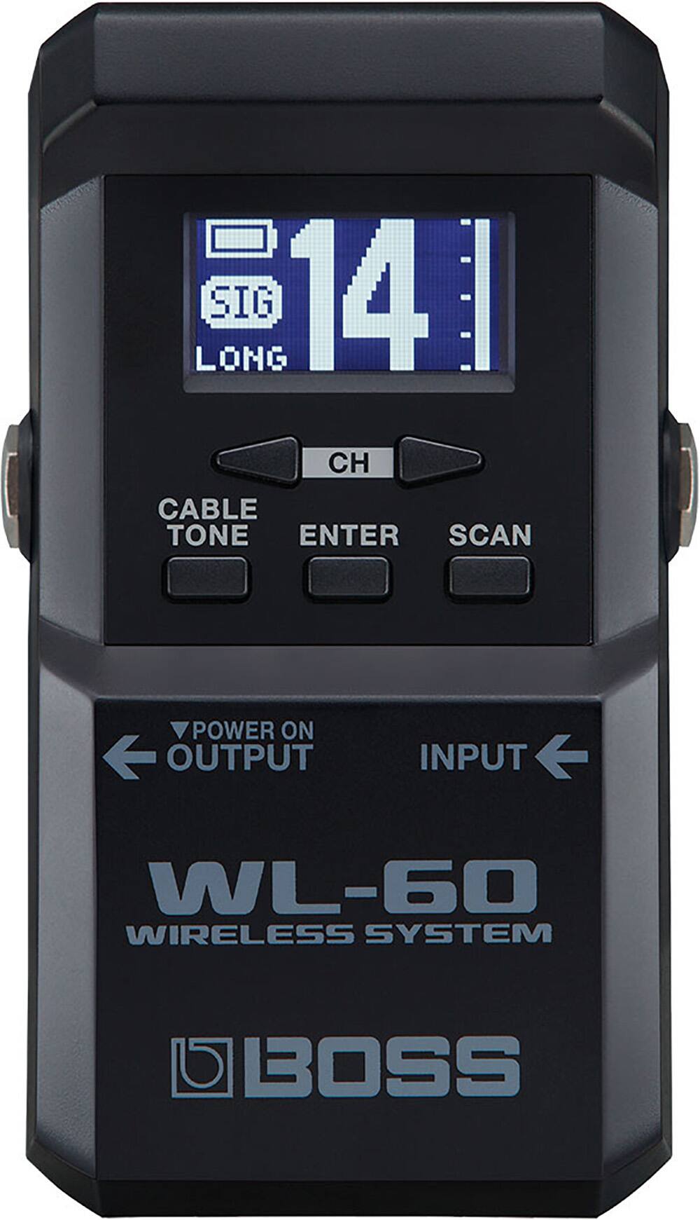 Front. Roland - WL-60 Wireless Receiver - Black.