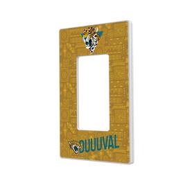 Keyscaper - 2024 Illustrated Limited Edition Single Rocker Light Switch Plate - White