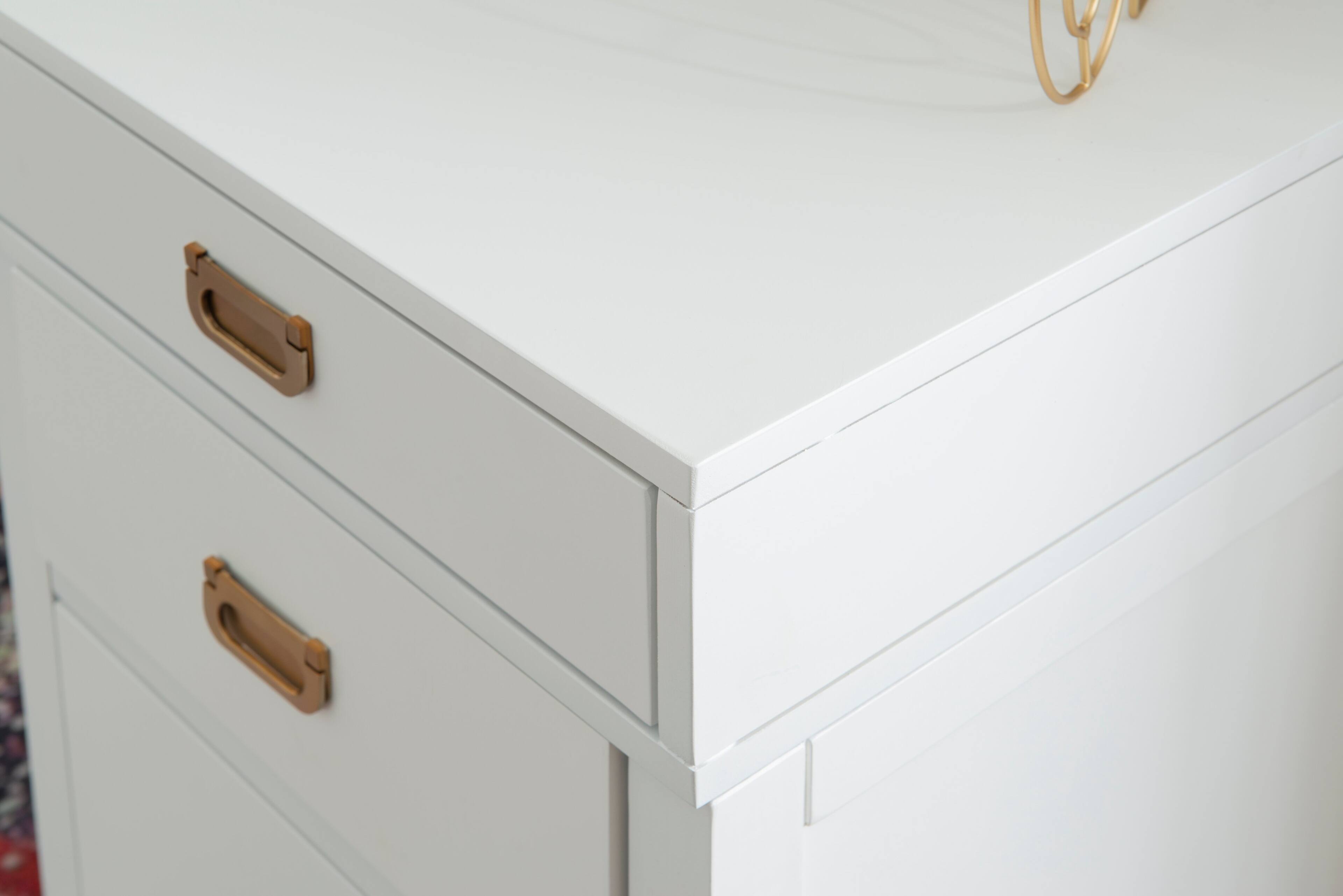 Alt View Zoom 26. Linon Home Décor - Penrose Four-Drawer Side Storage Desk - White.