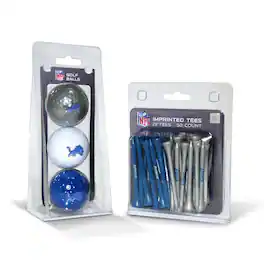 Team Golf - Detroit Lions 3-Golf Ball & 50-Golf Tee Set - Multicolor