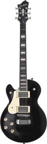 Best Buy Hagstrom Vintage Series Swede 6 String Full Size Electric Guitar Black Ams Swe Lh Blk 9011