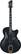 Front Standard. Hagstrom - Vintage Series Jazz 6-String Full-Size Electric Guitar - Black.