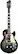 Front. Hagstrom - Vintage Series Super Swede 6-String Full-Size Electric Guitar - Black.