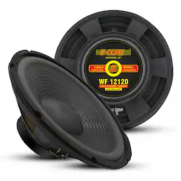 5 CORE - 12" Subwoofer 120W Car Audio Sub Woofer Speaker 4 Ohm Deep Bass Replacement Subwoofers Driver - Black