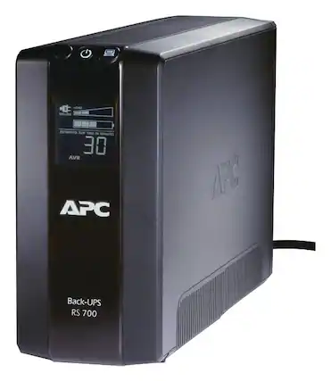Front. APC - Back-UPS RS 700VA Tower UPS - Black.