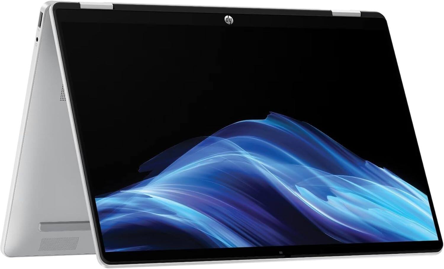 Alt View 8. HP - OmniBook 5 Flip 14" WUXGA 2-in-1 Touchscreen AI PC Laptop - Intel Core 7 with 16GB Memory - 2TB SSD - Win 11Pro - Silver.