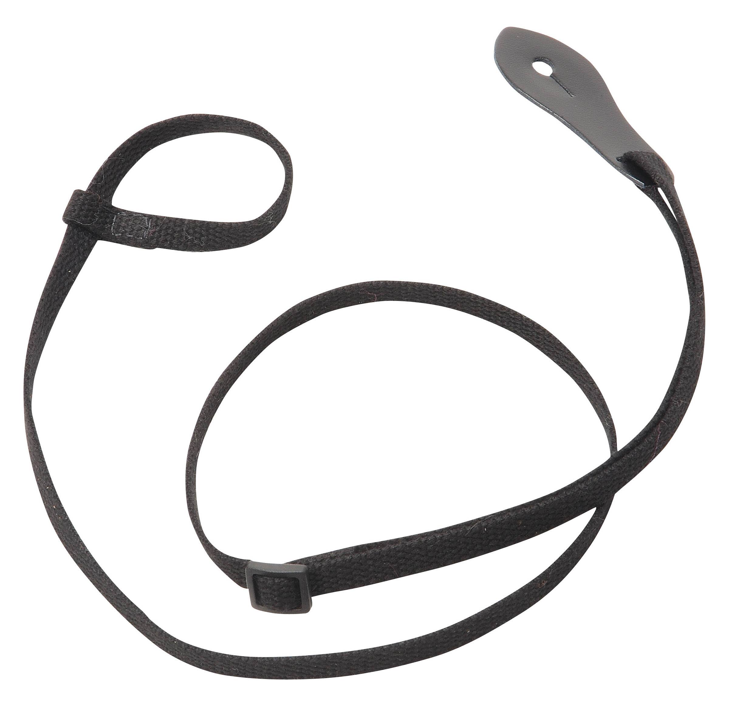 Front. Levy's Leathers - Cotton Mandolin Strap with Leather End, Adjustable Length, and Secure Fit for Comfortable and Stable Playing.