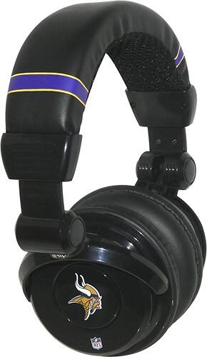 Angle Standard. iHip - Minnesota Vikings Over-the-Ear DJ Headphones.