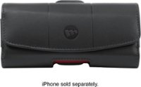 Front. mophie - Hip Holster 7500 Belt-Clip Case for Apple® iPhone® SE, 5s and 5 - Black.