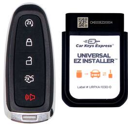 Car Keys Express - Ford Simple Key - 5 Button Smart Key Remote with Trunk and Remote Start and programming device - Black