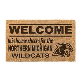Jardine - Northern Michigan Wildcats 18" x 30" Welcome Doormat - Brown