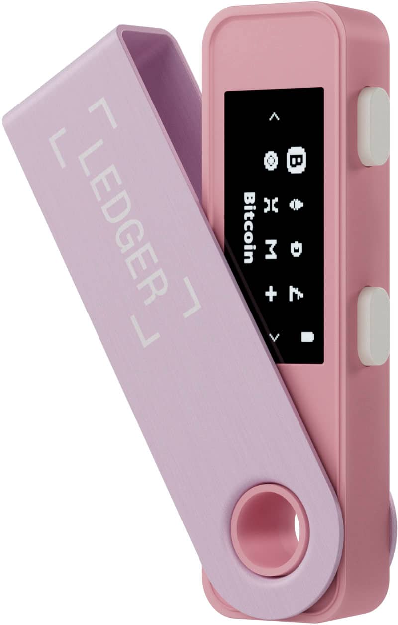 Ledger - Nano S Plus Crypto Hardware Wallet - Pastel Pink - Front_Zoom