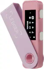 The text on the image reads "LEDGER x Bitcoin."