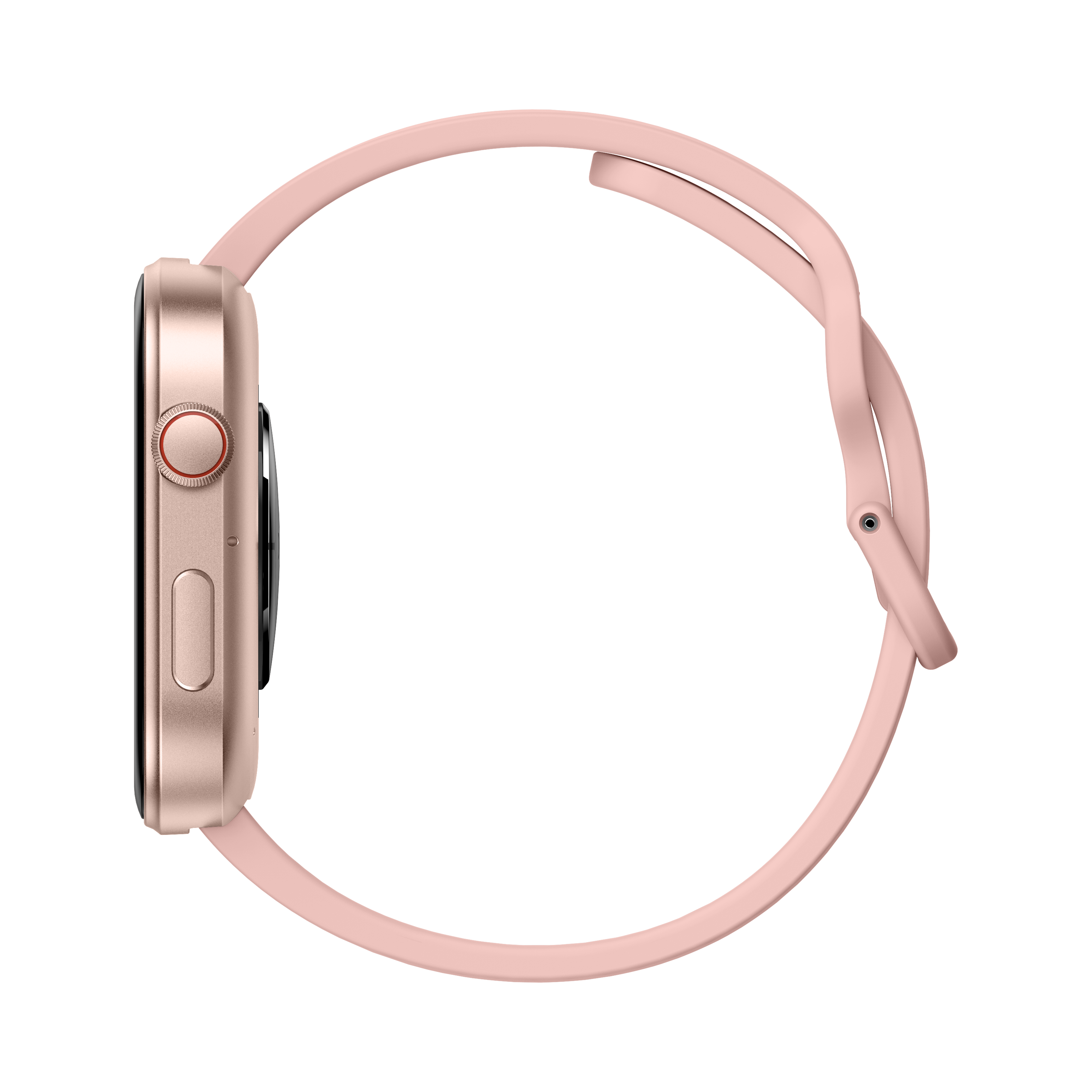 Left. MiracoRun - MiracoRun Smartwatch 1.99" AMOLED for Android & iPhone with Bluetooth Calls, 100+ Sports Modes, Water Resistant - Rose Pink.