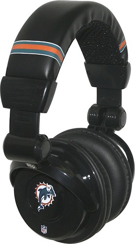 Best Buy: iHip Miami Dolphins Over-the-Ear DJ Headphones NFL10272MID