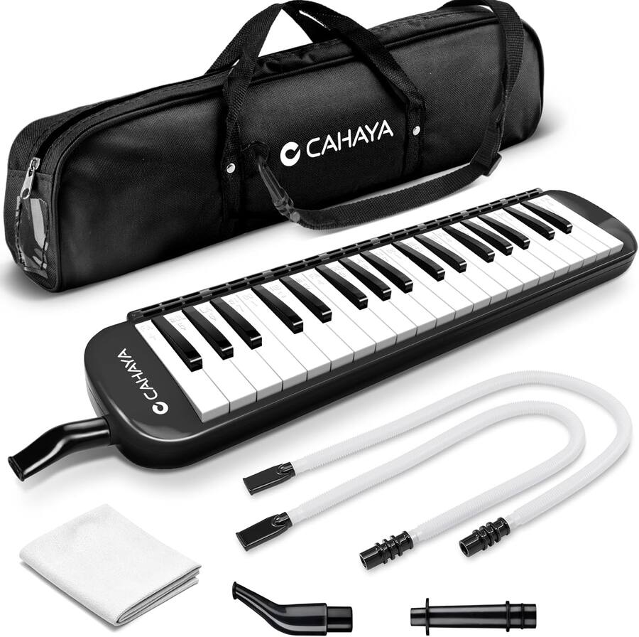 CAHAYA Melodica 37 Keys Mouthpieces Air Piano Keyboard Musical ...