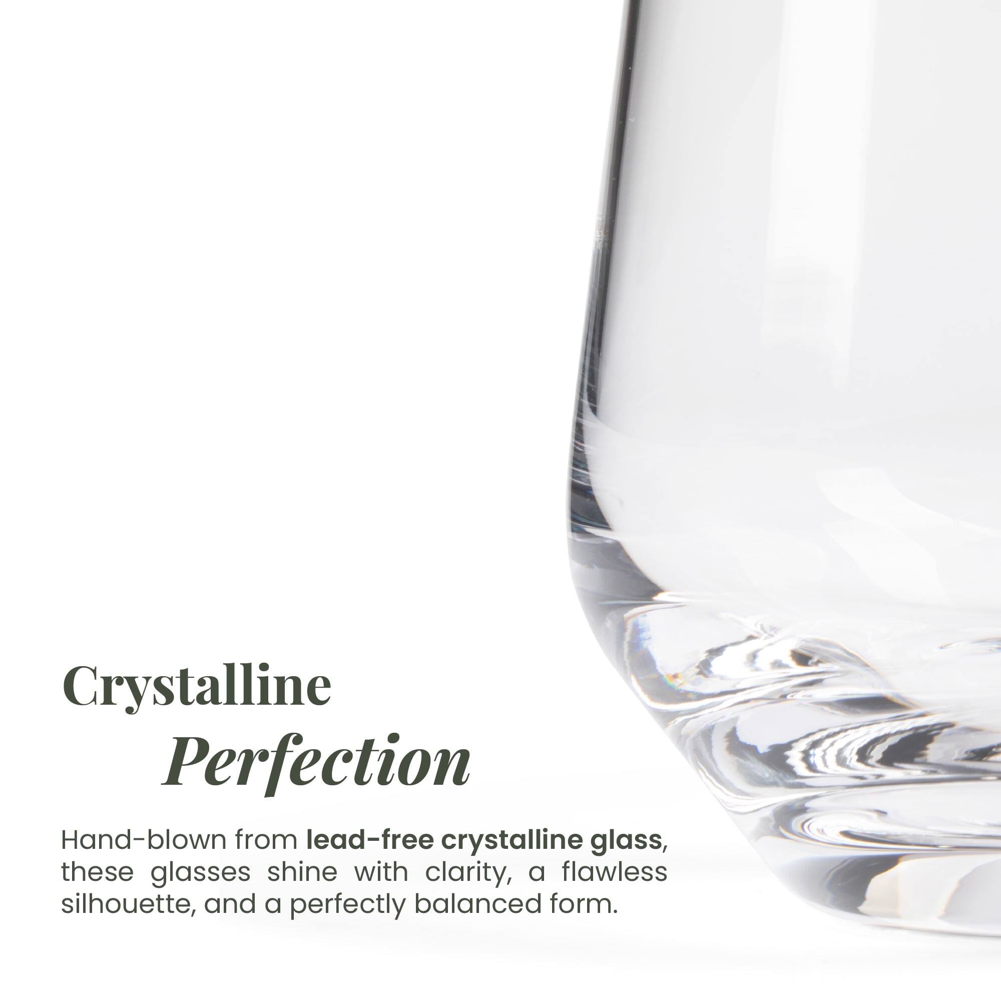 Crystalline Perfection

Hand-blown from lead-free crystalline glass, these glasses shine with clarity, a flawless silhouette, and a perfectly balanced form.