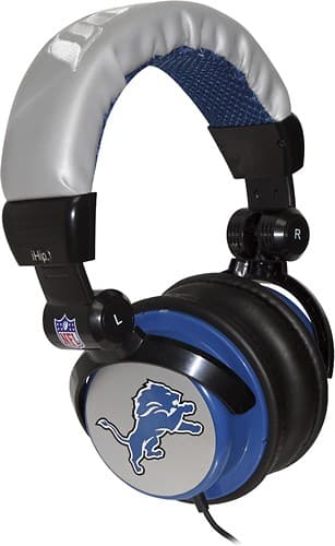 Angle Standard. iHip - Detroit Lions Over-the-Ear DJ Headphones.