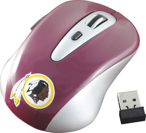 Angle Standard. Wild Sales - Washington Redskins Wireless Mouse.